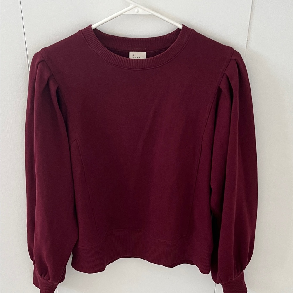 A New Day Pleated Shoulder Sweatshirt